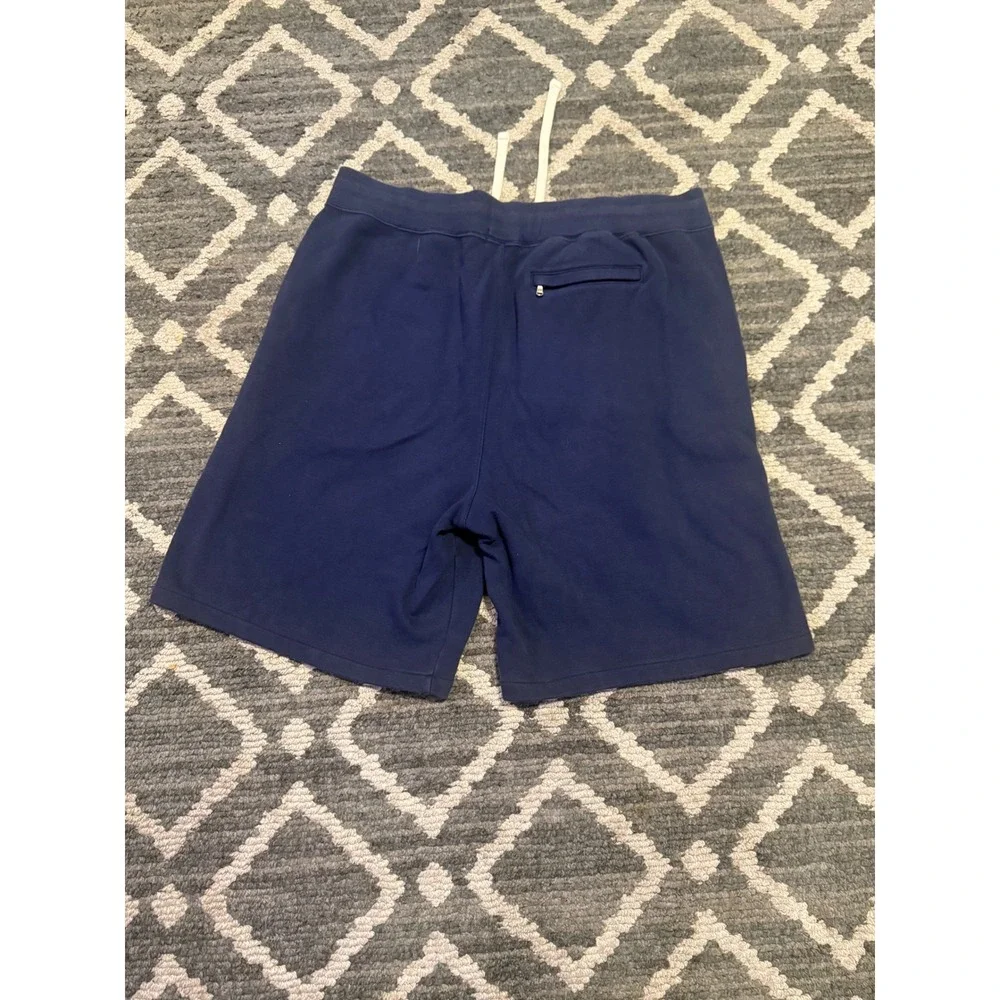 Polo Ralph Lauren Mens XXL USA Flag Fleece Shorts Navy Blue Graphic Sweat Shorts